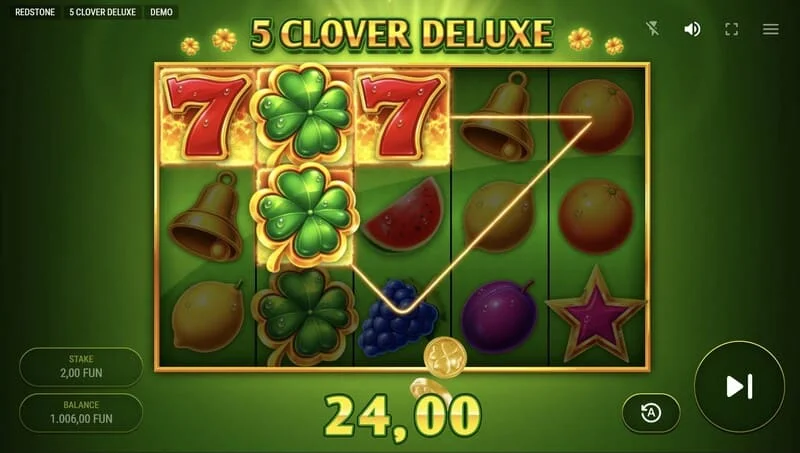 5 Clover Deluxe – výhra v základnej hre