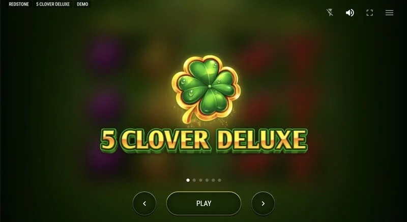 5 Clover Deluxe – hlavné menu